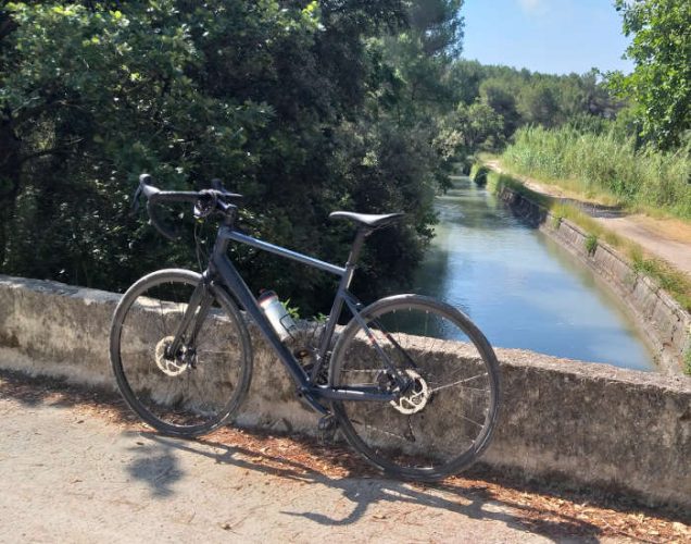 Rando vélo en Provence : canal de Carpentras